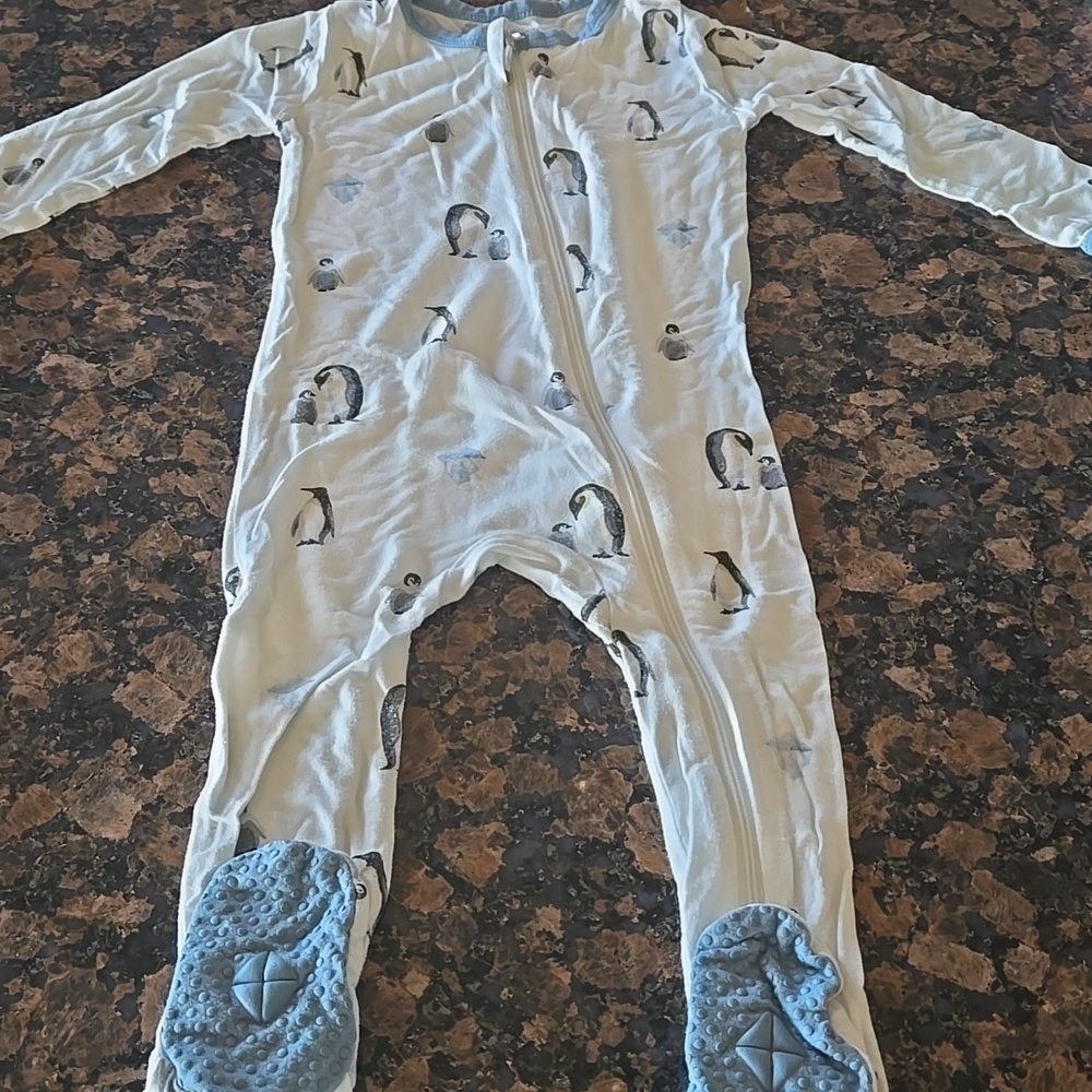 Kyte BABY Penguin Long Sleeve Footie Pajamas